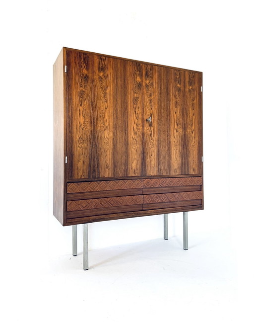Vintage Rosewood Highboard, 1960s