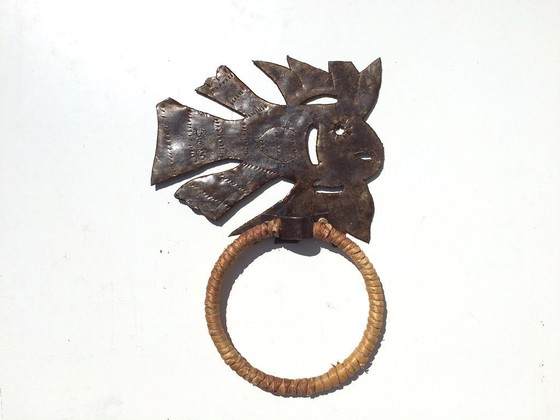 Image 1 of Artisanat haïtien : Porte-serviettes « Poisson des îles » (Grand) NOUVEAU !