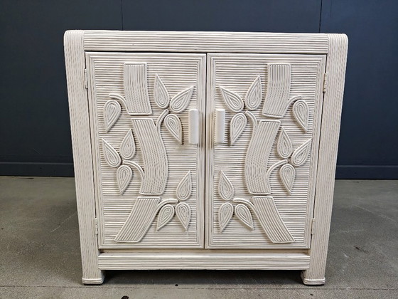 Image 1 of Mobile vintage in ancia tropicale spaccata, anni '70