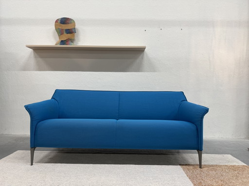 Leolux Mayon 3-Sitzer-Sofa, blaues Sofa