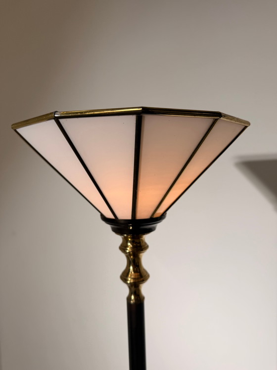Art Deco Style Torchiere Floor Lamp – Floor lights, Glass (photo 5 of 6)