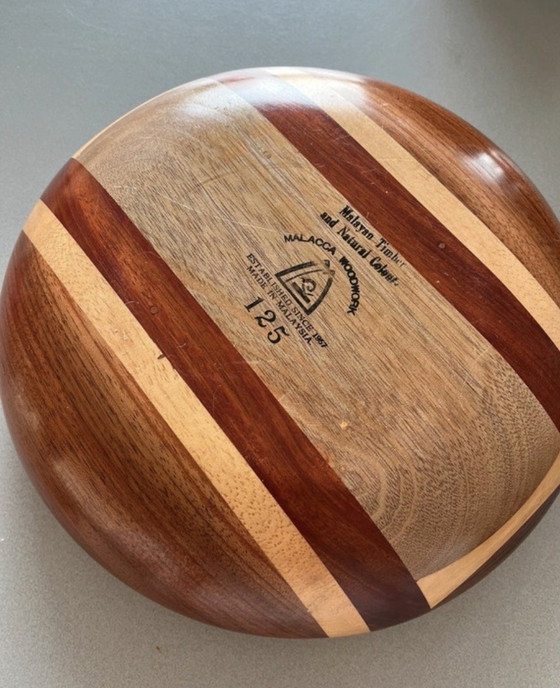 Image 1 of Vintage houten (fruit)schaal 