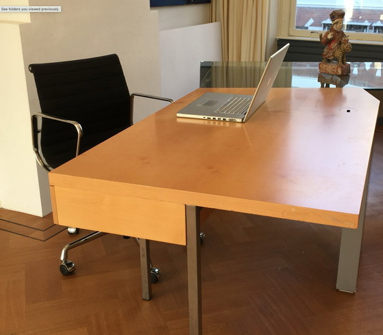 Image 1 of Elegant Design Desk or Side Table, Ash Veneer