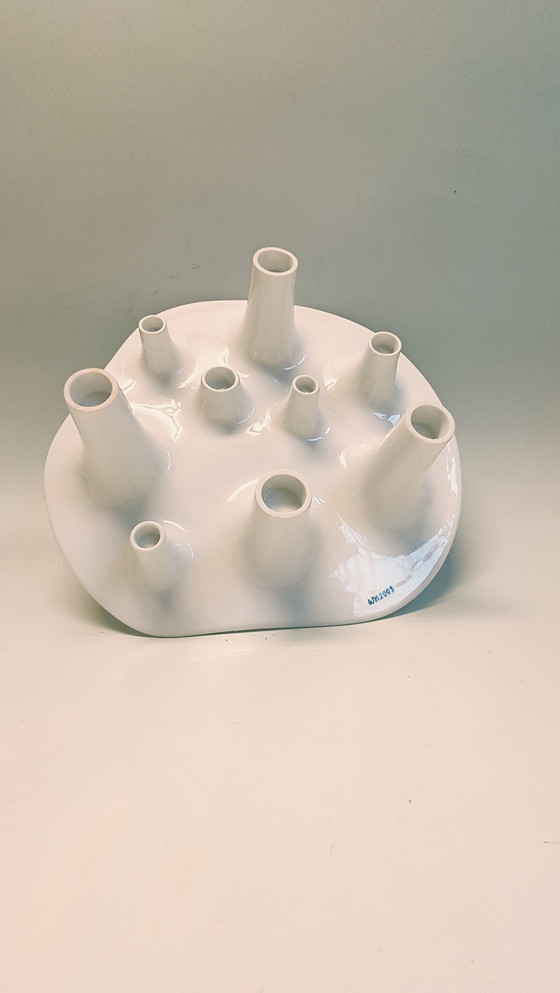 Image 1 of Willem Noyens Candlestick and Fruit Bowl Fruit & Fire 2003