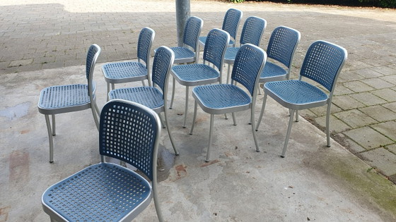 10x (+1) DePadova Silver Chair De Padova design chairs Italy, Dining chairs, Plastic (photo 5 of 14)