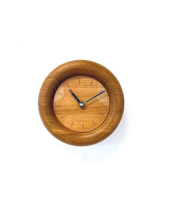 Image 1 of Teak Wall Clock, Böckenhauer