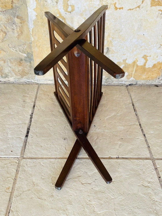 Portariviste pieghevole vintage di metà secolo, circa anni '60. – Wood (photo 19 of 20)