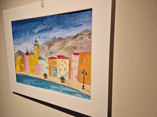Watercolor painting Portofino
