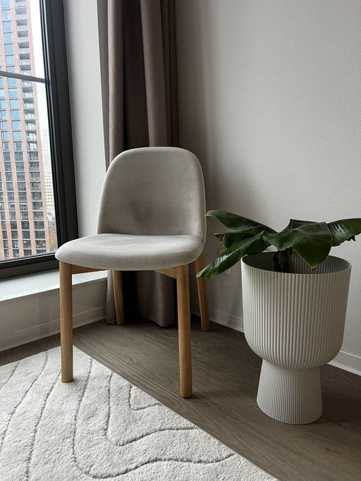 Westwing upholstered ash wood chair