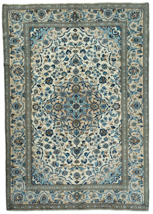 Hand-knotted Kashan cork oriental rug - 341 x 240 cm