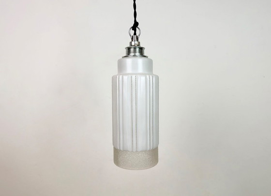 Image 1 of Vintage glazen plafondlamp, jaren 70