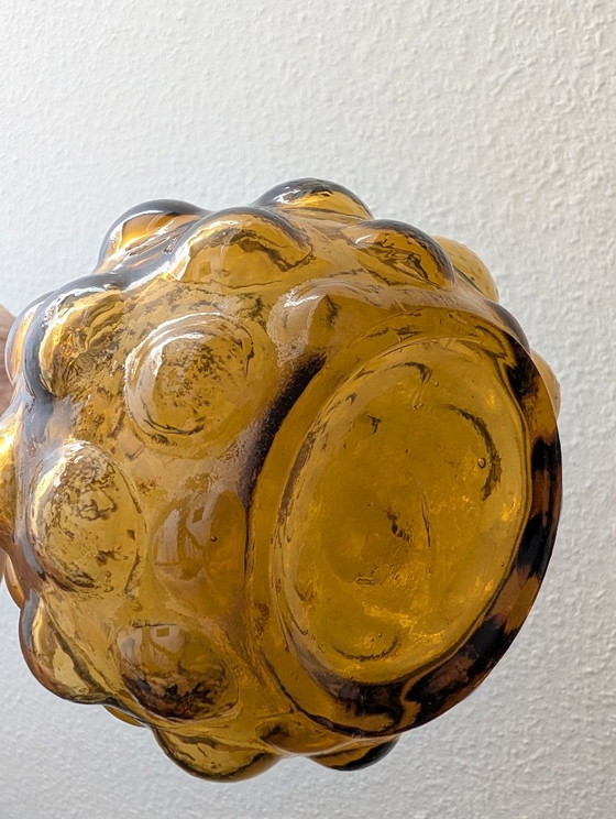 Empoli Hobnail Bubble Genie Bottle amber – Vazen, Glas (photo 4 of 5)