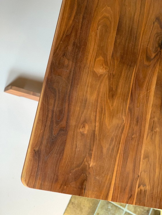 Image 1 of Notenhouten tafel Piet Hein Eek stijl