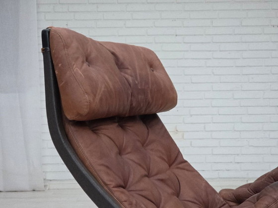 Image 1 of Jaren 70, Zweeds ontwerp van Bruno Mathsson, model "Pernilla", meubelleer.