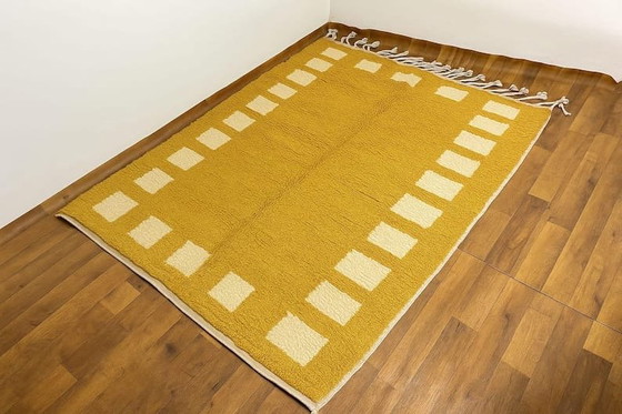 Image 1 of Alfombra de lana pura hecha a mano, artesanía tradicional, tamaño 150/250 cm.