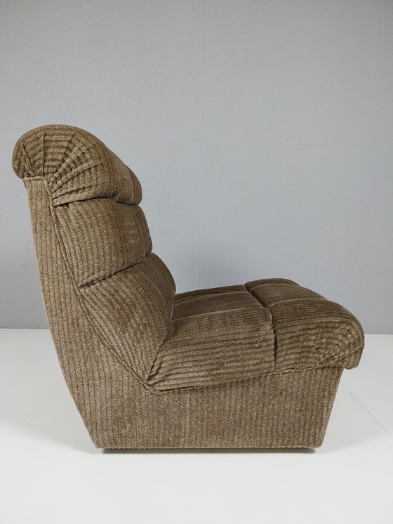 Image 1 of Poltrona vintage in tessuto a coste, anni '70