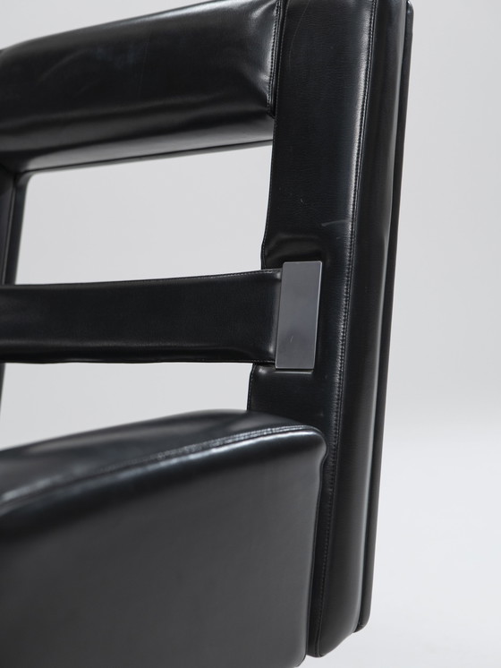 Image 1 of Leatherette Armchair Prototype, Italy, 1980s