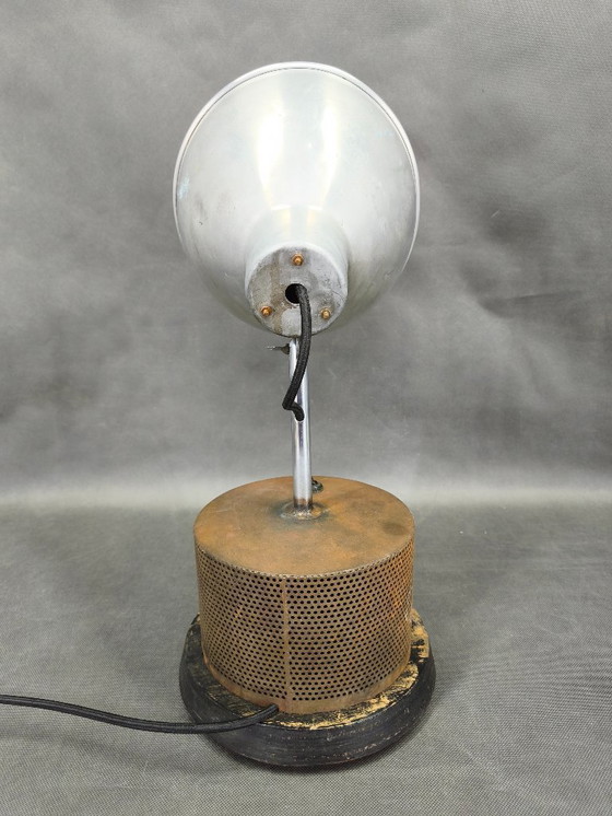 Image 1 of Industriële tafellamp uit de jaren 1940, gemaakt van aluminium, Tsjechoslowakije