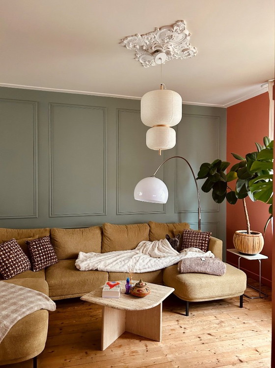 Bellissima grande lampada ad arco vintage in vero stile anni '70 / Space Age. – Lampade da terra, Marble (photo 6 of 18)