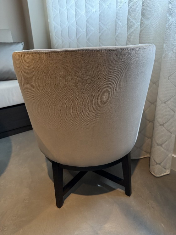 4 Dining Armchairs Manufacturer Keijser & Co Model Nolita – Dining chairs, Velvet, Wood (photo 3 of 5)