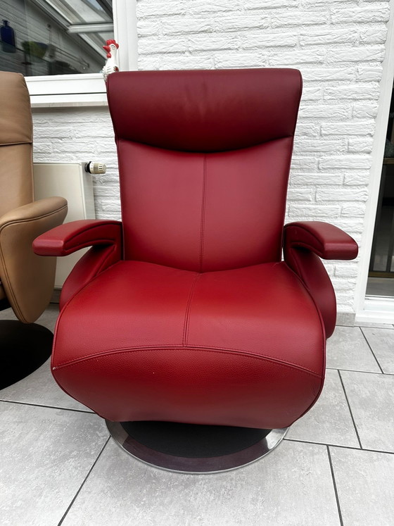 Image 1 of Leolux Helical recliner red