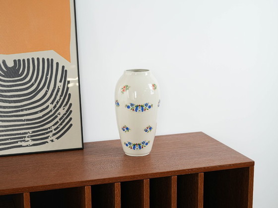 Image 1 of Porcelain vase, Kashubian design, 1980s, made in Poland
