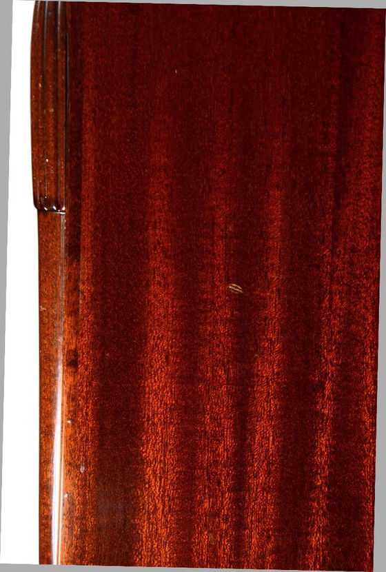 Mahoniehouten vitrinekast of barkast, jaren 70, B92 x D46,5 x H123,5 cm – Vitrinekasten, Glass, Wood (photo 13 of 17)