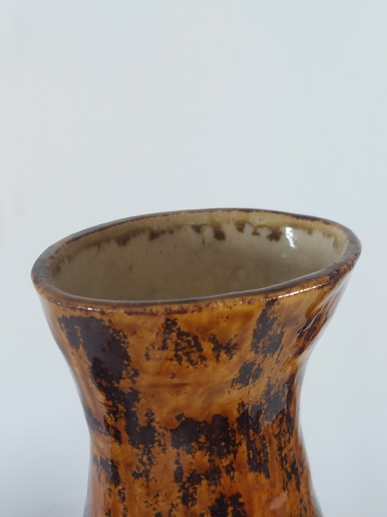 Image 1 of Vintage artist's ceramic twin vase ceramic vase