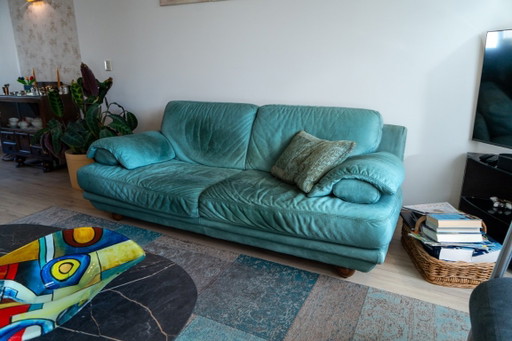 Divano Natuzzi a 2 e 3 posti – Vera pelle italiana – bankstel, Leather (photo 2 of 5)