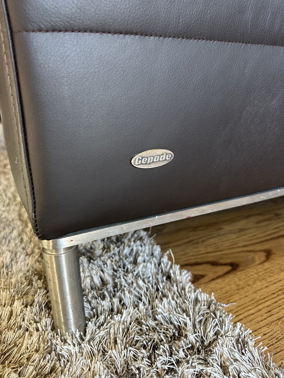 Image 1 of Ensemble de canapés en cuir paddés