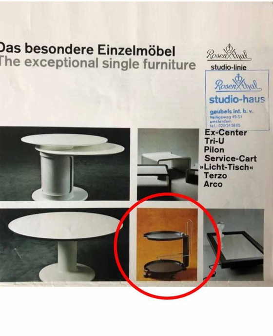 Image 1 of Carrello di servizio Rosenthal Waldemar Rothe