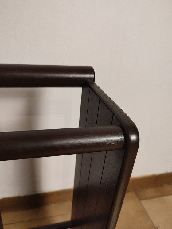 Jaren 80 Paraplubak, Kunststof, Hout, Zwart (foto 3 van 8)