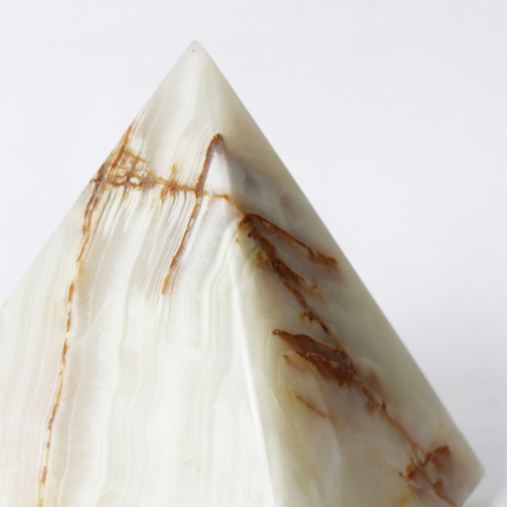 Image 1 of Vintage onyx piramide lamp