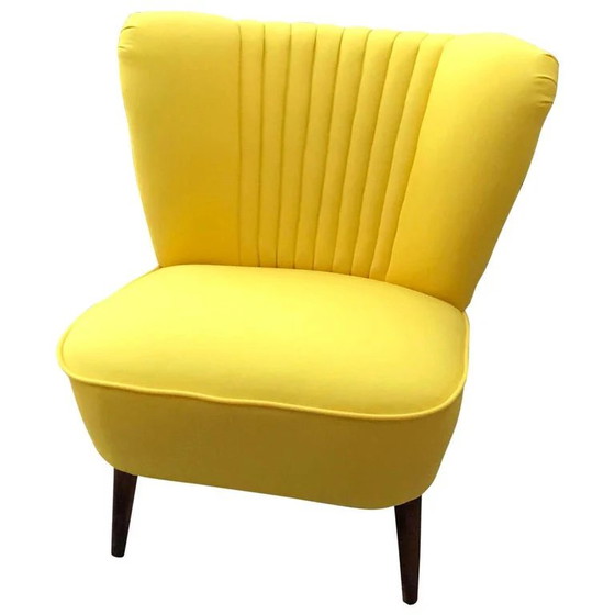 1 of 10 Hungarian Club Sky Chair 1950s,, Adjustable recliner chair, Velvet, Pink, Mid Century Modern (photo 3 of 10)
