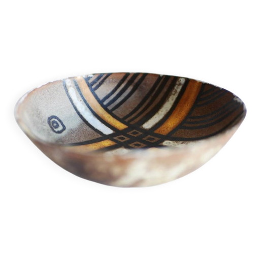 Modern ceramic bowl by Alexandre Kostanda, 1960s