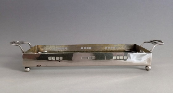 Image 1 of Hans Ofner/Josef Hoffmann secessionistisch dienblad voor Wolkenstein&Glückselig 1902