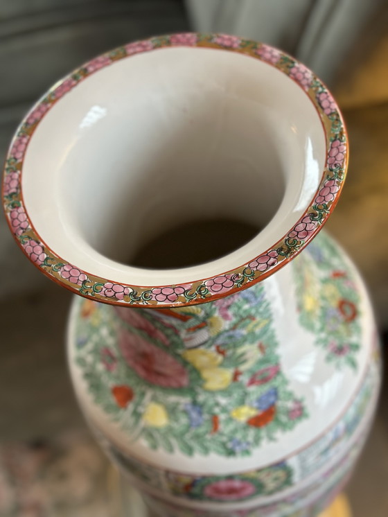 Image 1 of Grote Chinese porseleinen vloervaas