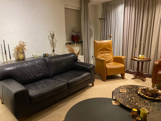 Image 1 of Machalke Sofá 2 plazas, Piel azul oscuro