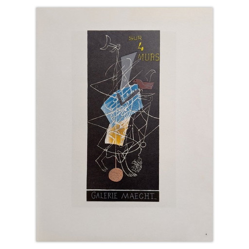 Georges BRAQUE AF 1956 - Cartel de la Galería Maeght 1959