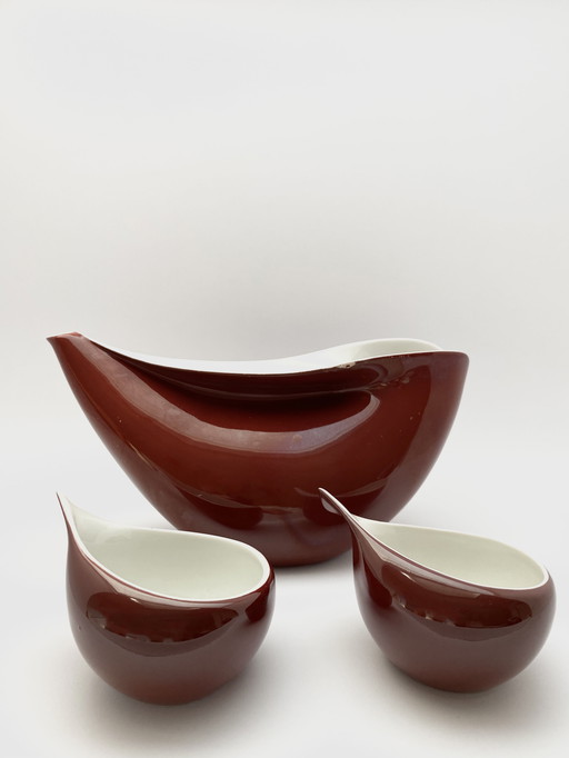 Lubomir Tomaszewski Modernist Ceramic Coffee Serving Set, 1962