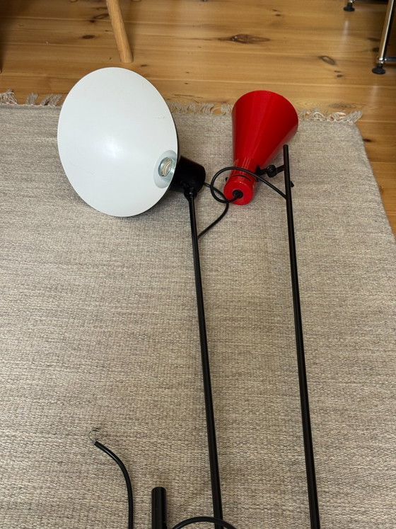Image 1 of Lámpara colgante Astep VV Cinquanta, negro/rojo