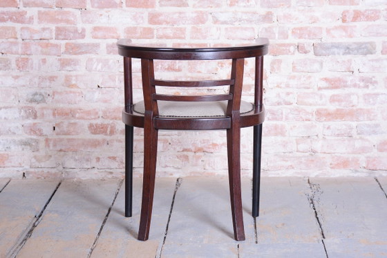 Gerestaureerde Art Deco fauteuil, Wien. Werkstätte, J. Hoffmann, Oostenrijk, jaren 1910 – Wiener Werkstätte (photo 9 of 15)