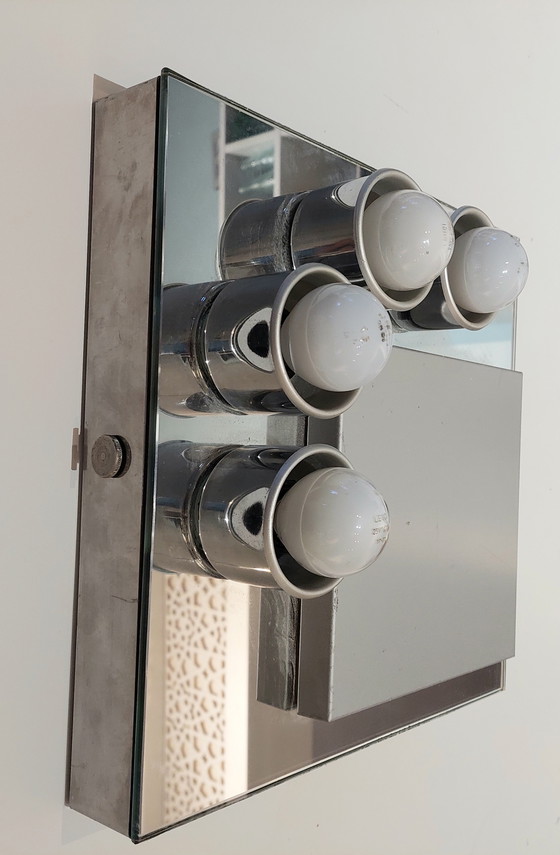 Image 1 of Italienische Wand- oder Deckenleuchte im Space-Age-Stil von Veca. Mid-Century-Design.