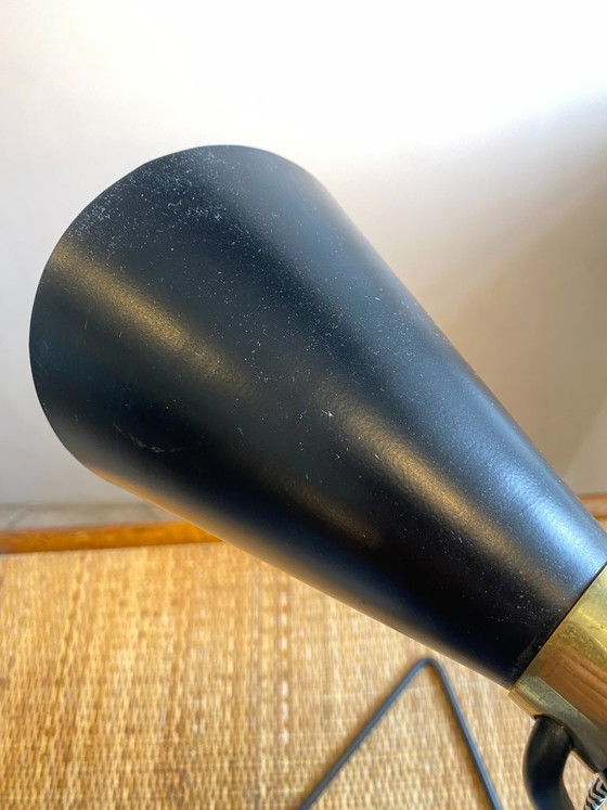 Vintage 1970 Black Metal Cocotte Lamp – Table lamps (photo 7 of 14)