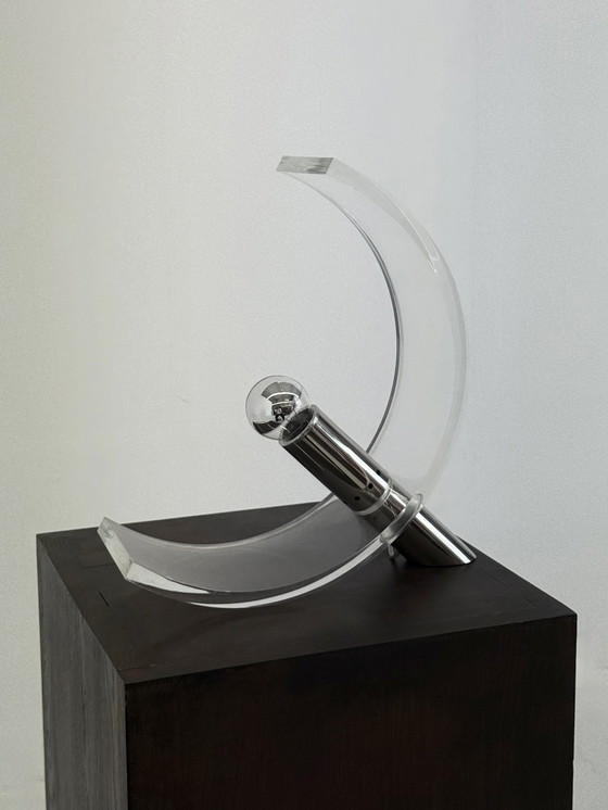 Image 1 of Lampe de table en plexiglas de François Arnal pour Atelier A