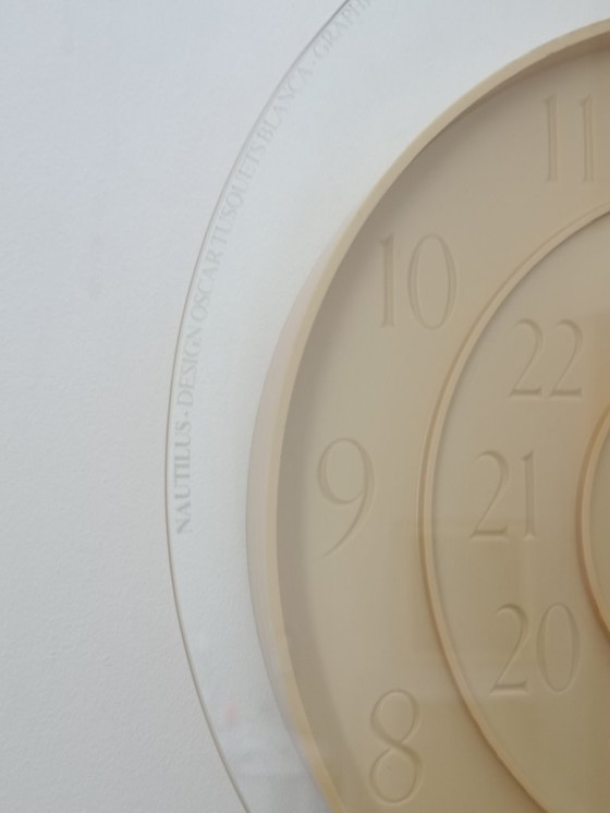 Image 1 of Nautilus design clock by Oscar Tusquets for Mobles 114 1995