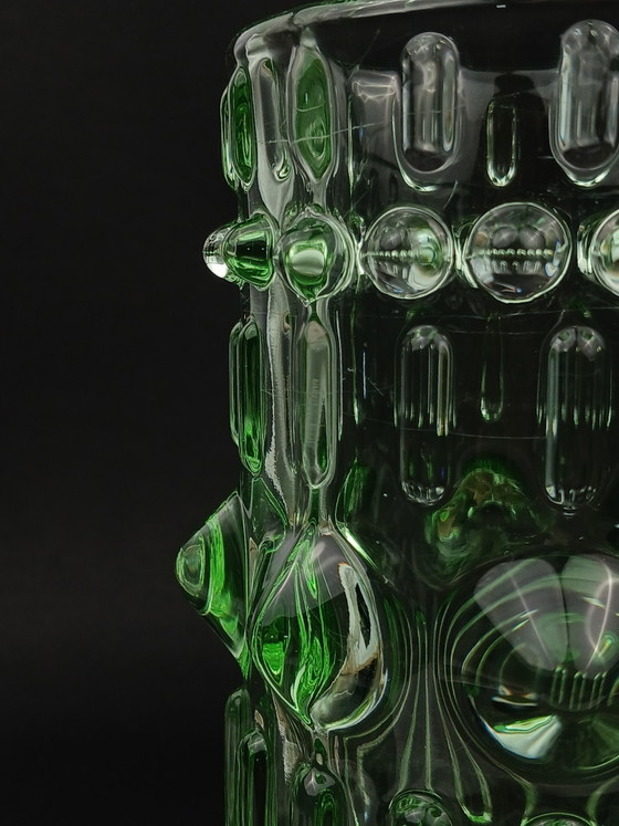 Sklo Vase in Special Green Color – Glass (photo 5 of 7)