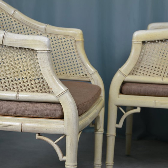 Image 1 of 2x faux bamboo clubs