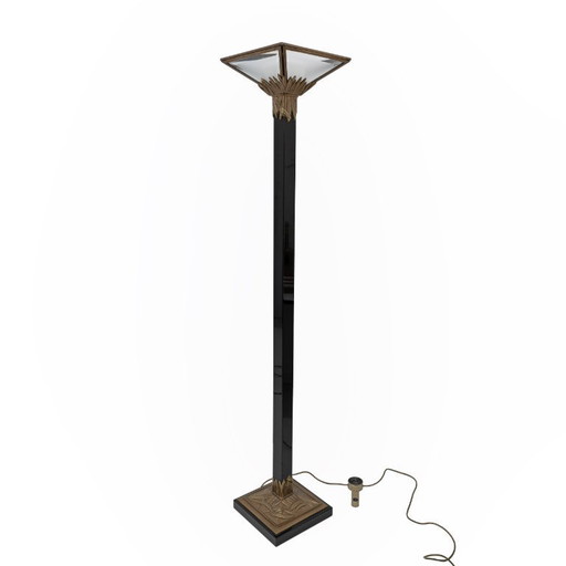 Lampadaire Style Art Déco Gianfranco Frattini par Relco Milano, Italie, 1970s