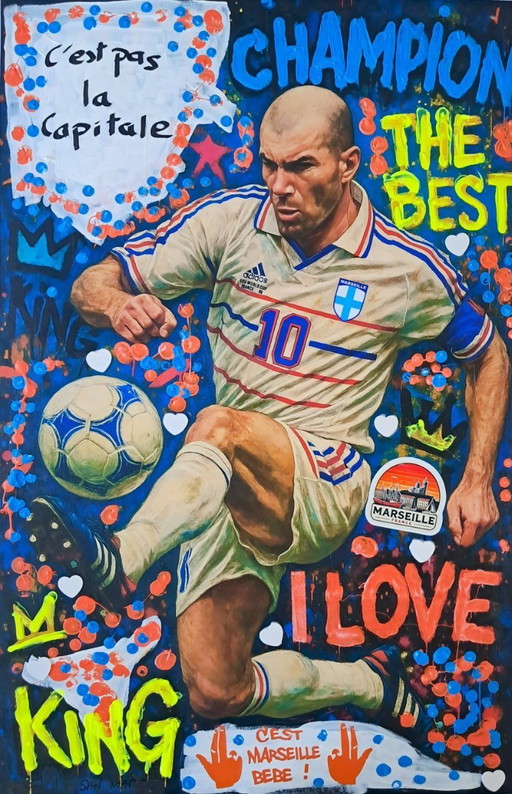 Enzo SAN MARCO - Marseille Baby 1 - Eerbetoon aan Alberto RICARDO - Kunstenaarsdoek